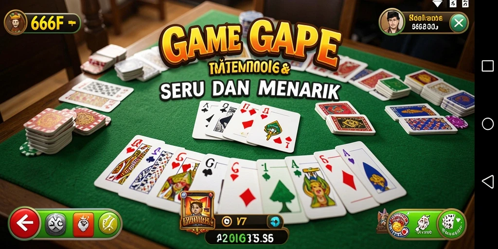 Tampilan screenshot dari permainan Gaple yang seru di 666F.