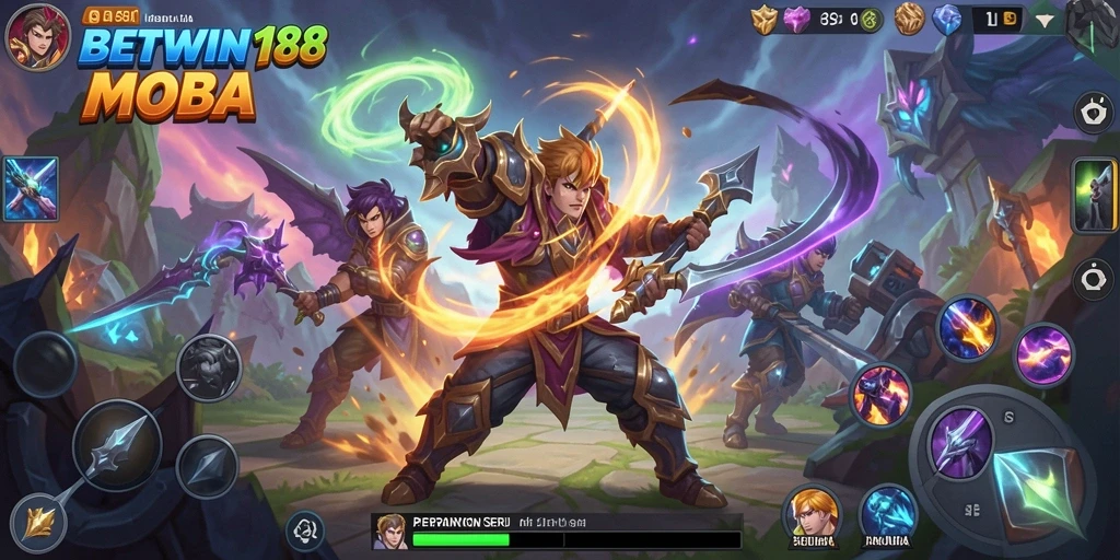 Tampilan menarik dari gameplay MOBA BETWIN188 yang penuh aksi.