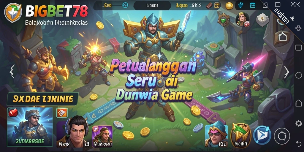 Tampilan gameplay petualangan seru di BIGBET78 dengan grafis memukau.