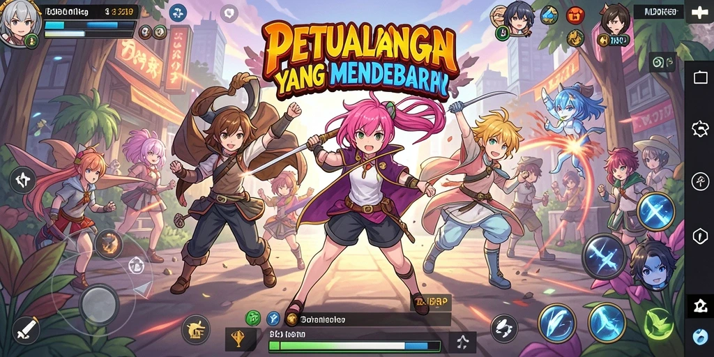 Tampilan seru dari gameplay <strong>IDRRP</strong> yang menampilkan pertarungan karakter.