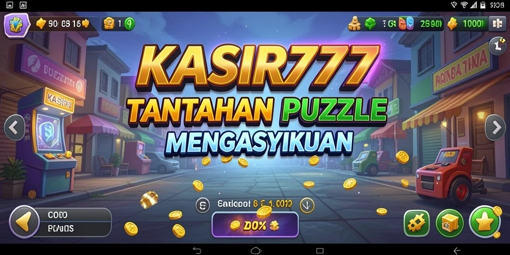 Screenshot KASIR777 yang menunjukkan berbagai level puzzle menantang.
