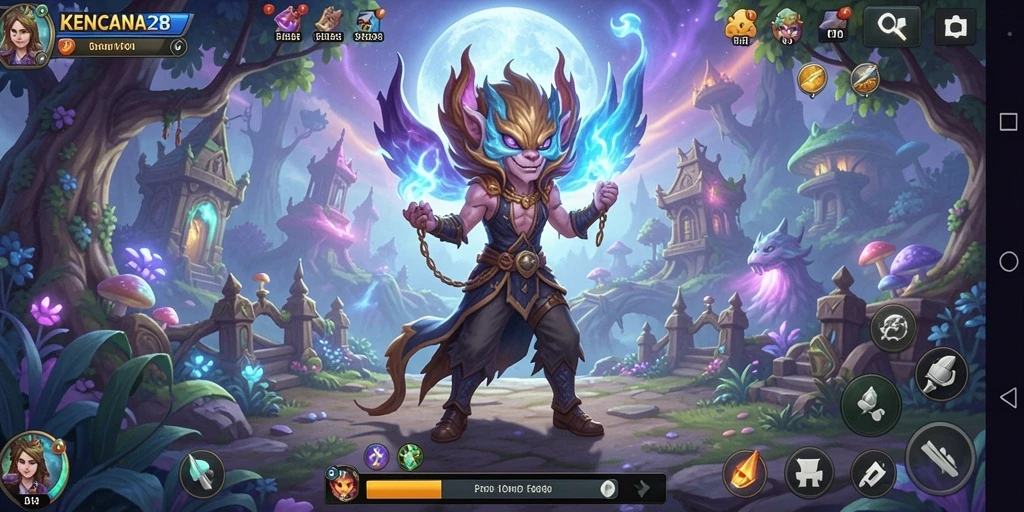 Tampilan gameplay menakjubkan dari KENCANA28 yang penuh petualangan.