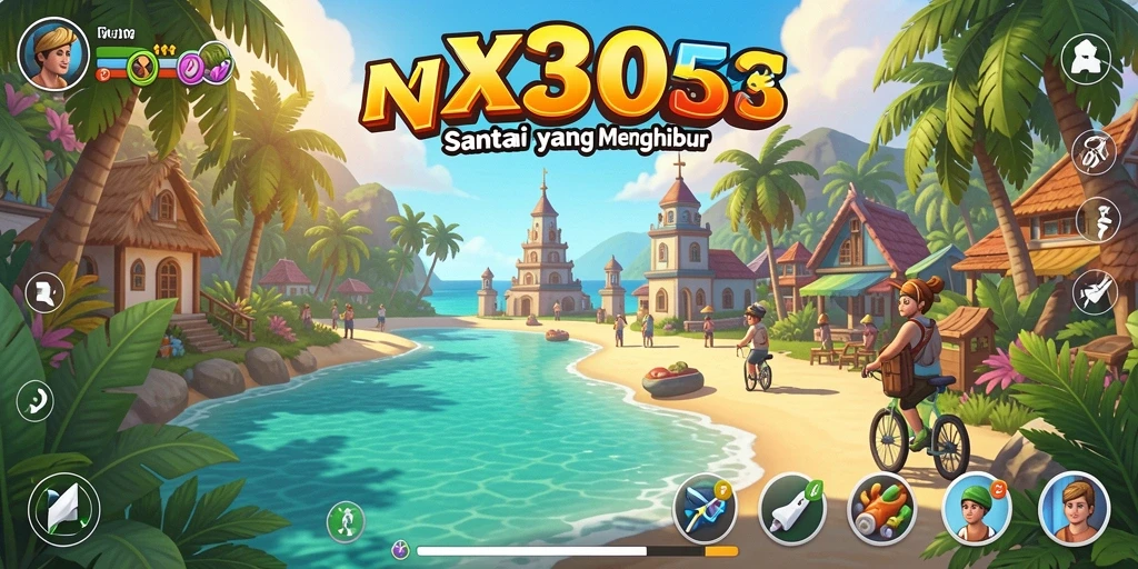Tangkapan layar gameplay NX303 yang ceria dan menarik.