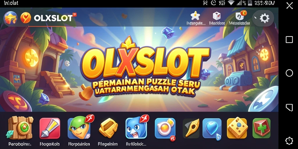 Tampilan gameplay <strong>OLXSLOT</strong> dengan berbagai teka-teki menarik.