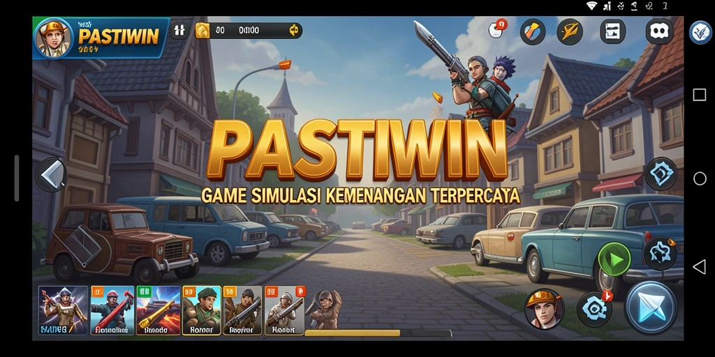 Screenshot gameplay PASTIWIN menampilkan momen mendebarkan dalam simulasi.