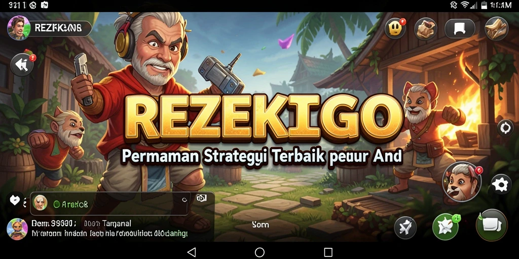 Screenshot menampilkan aksi strategis dalam permainan REZEKIGO.